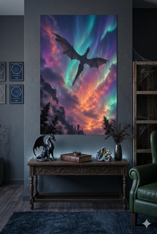 The Dragon Beneath the Northern Lights