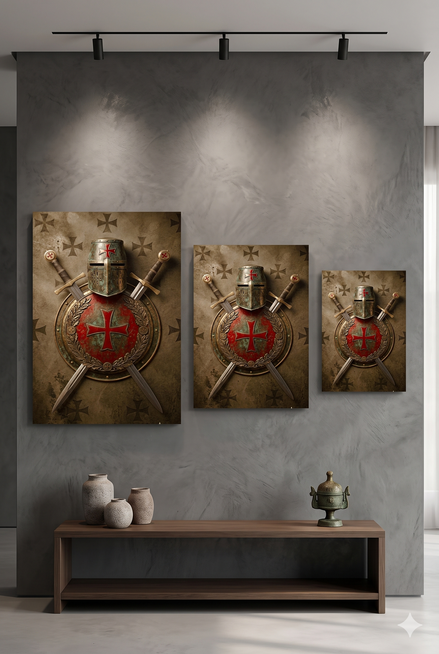 Vintage Templar Knight Wall Art