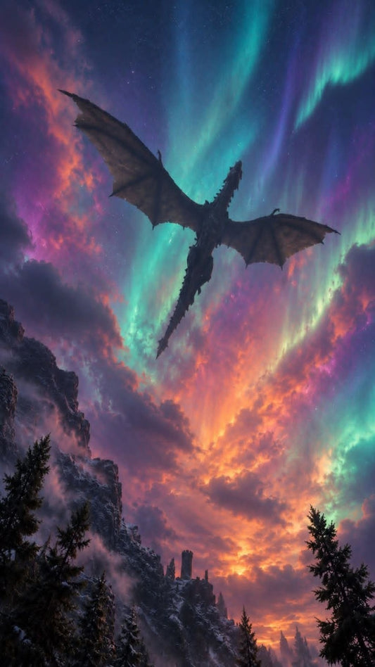 The Dragon Beneath the Northern Lights