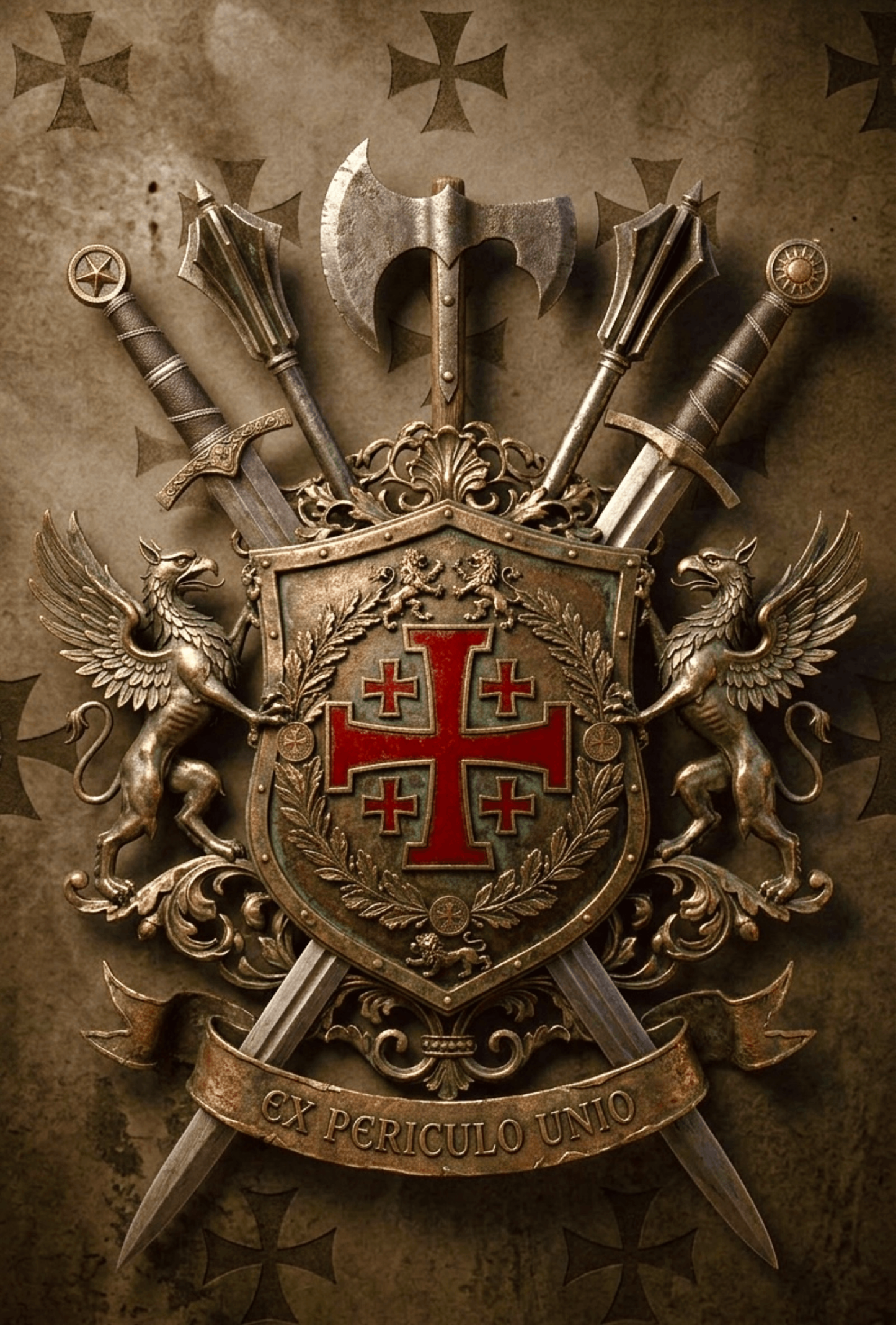 Templar Coat of Arms Wall Art