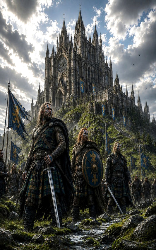 The Highland Oath Before the Cathedral