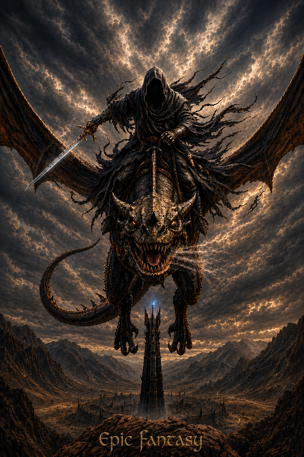 The Wraith Rider of Ashen Skies