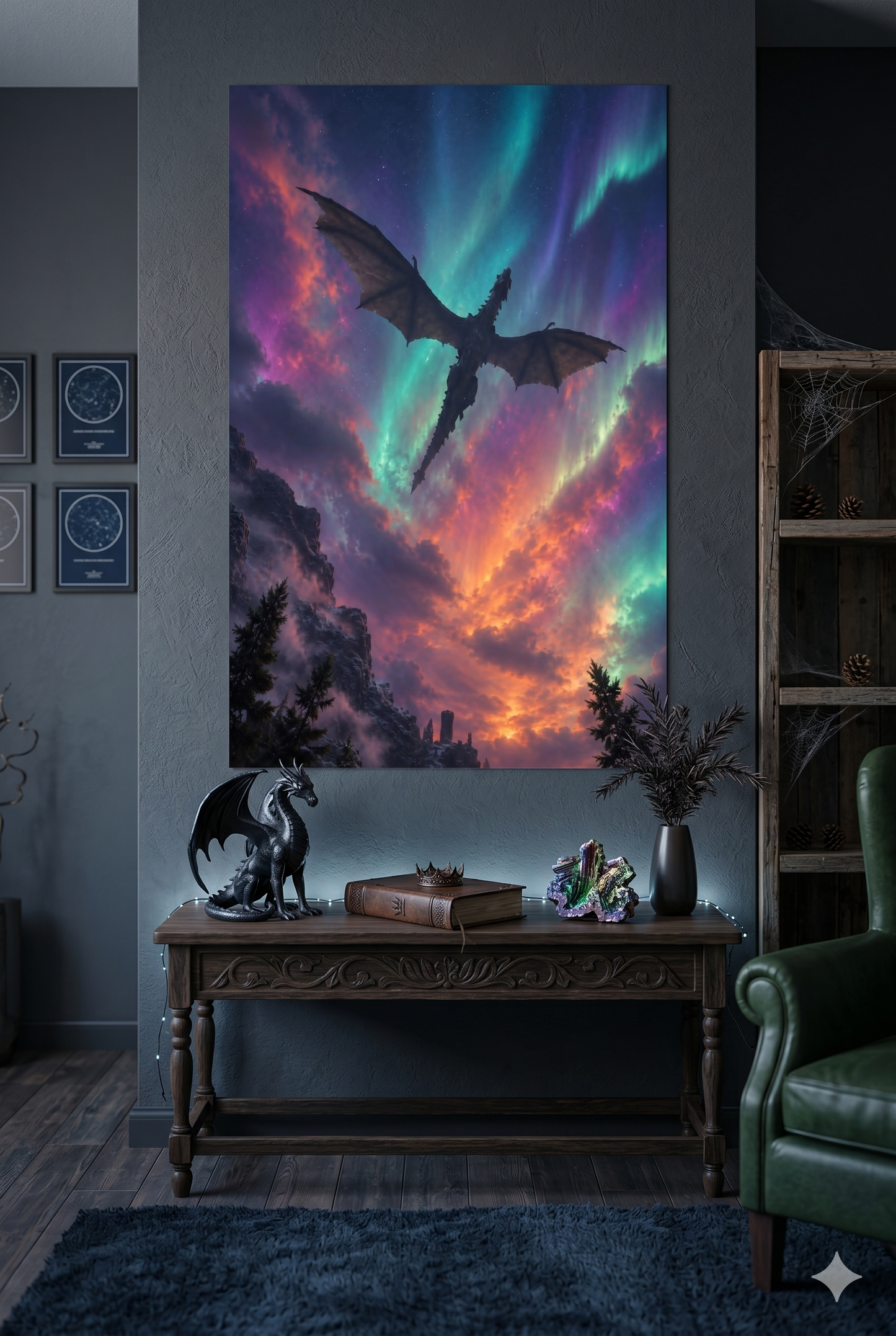 The Dragon Beneath the Northern Lights