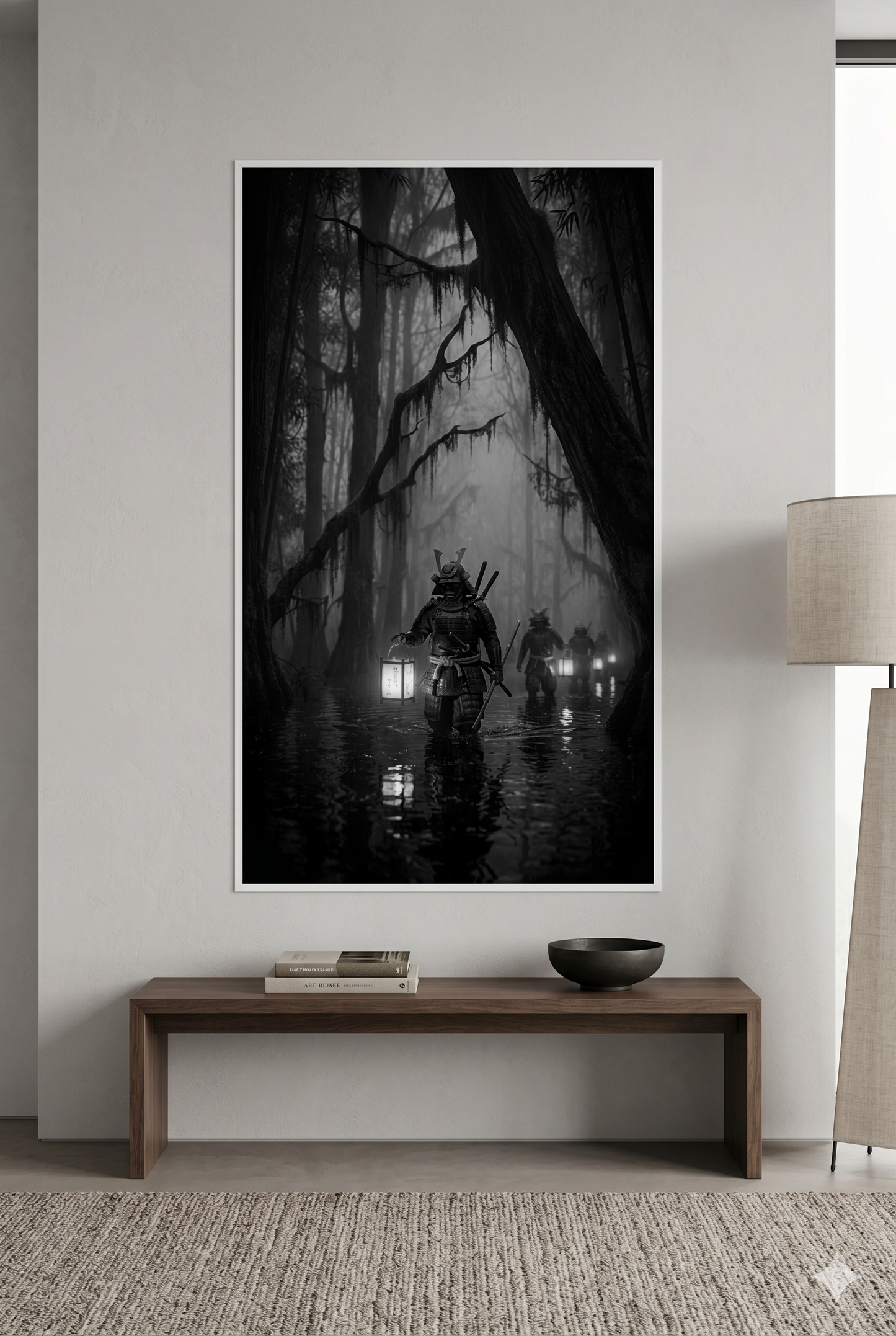 Lanterns Through Black Water