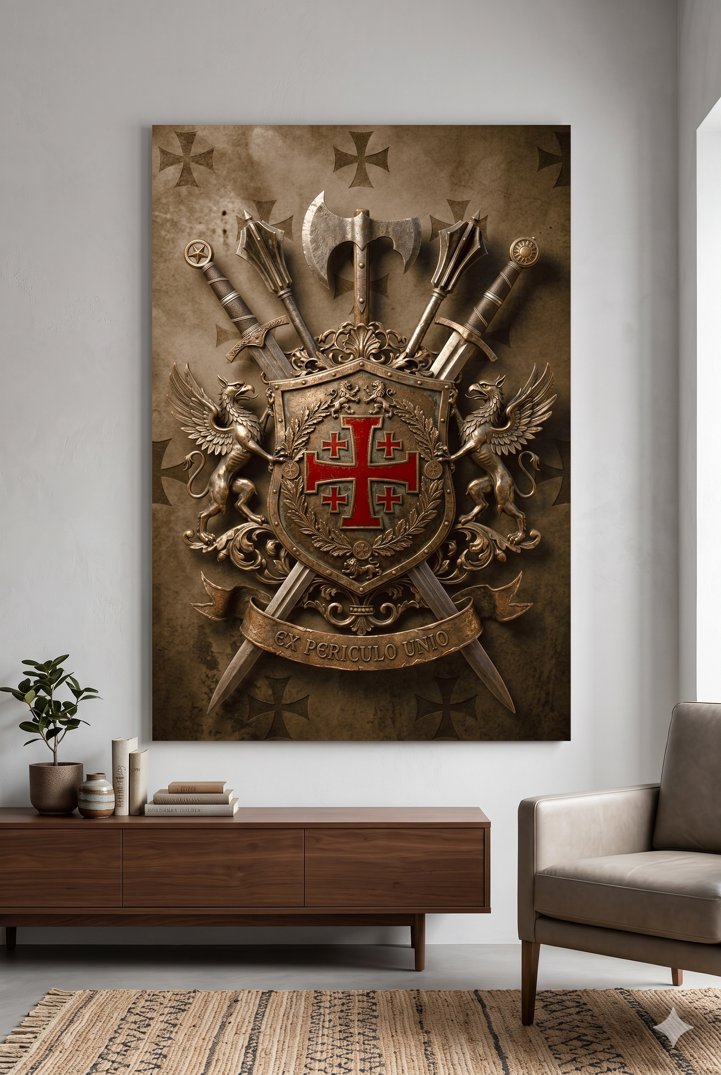 Templar Coat of Arms Wall Art