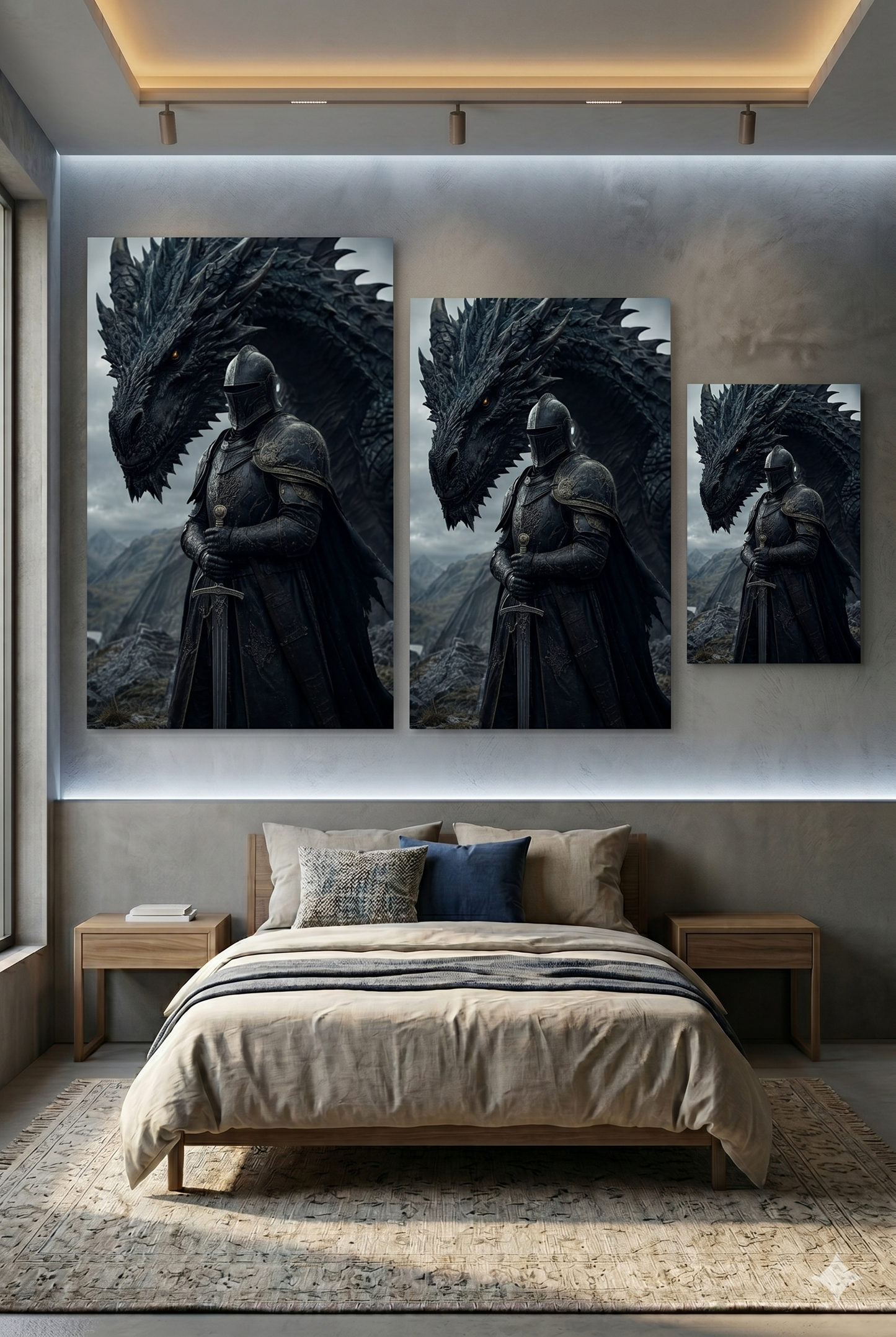 The Black Knight and the Mountain Wyrm
