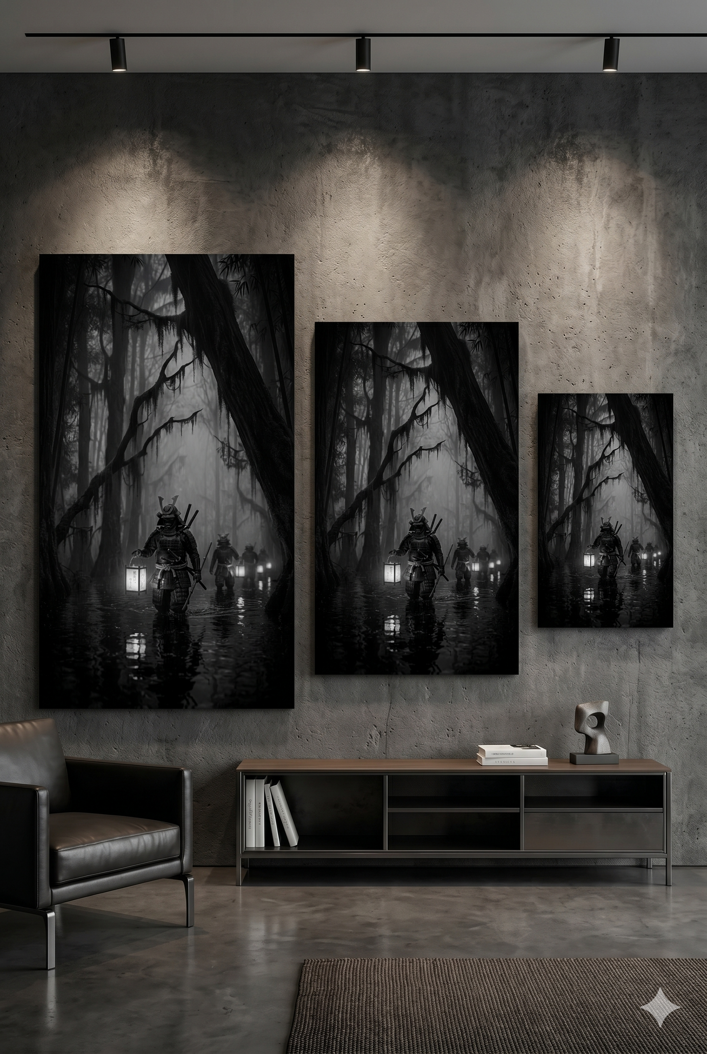Lanterns Through Black Water